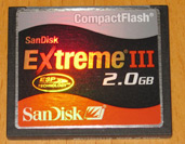 SanDisk Extreme III Compact Flash Card